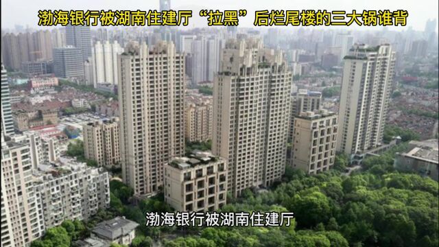 渤海银行被湖南住建厅“拉黑”后烂尾楼的三大锅谁背