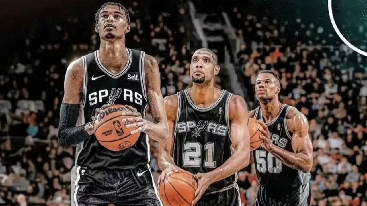 马刺的传承?文班亚马训练场原地360度大风车 隔空致敬邓肯