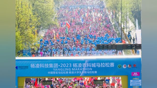 奔跑相约农科城!2023杨凌农科城马拉松鸣枪起跑