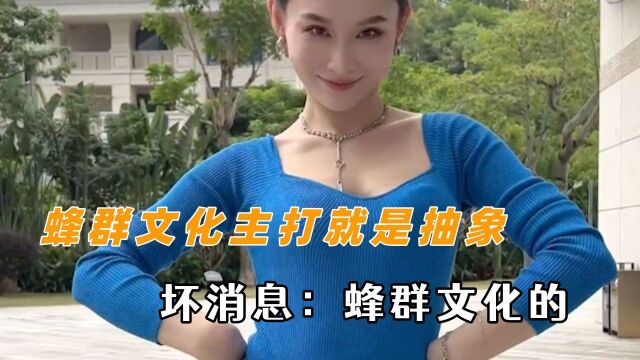 蜂群文化主打的就是抽象 好消息:一堆美女;坏消息:蜂群文化的