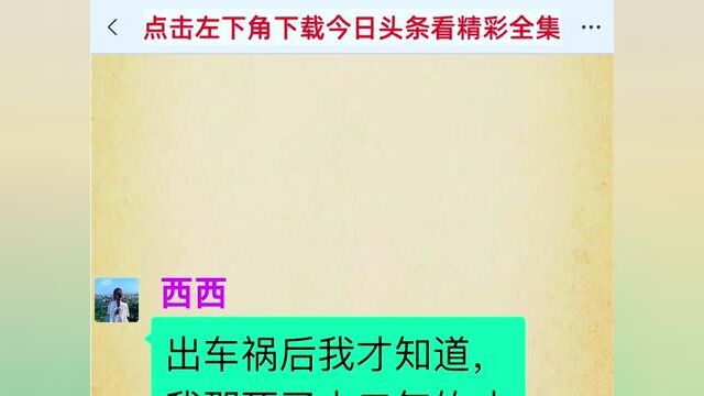 结局亮了,后续更精彩,快点击上方链接搜索(老公车祸的秘密)观看精彩全集! #小说#小说推文