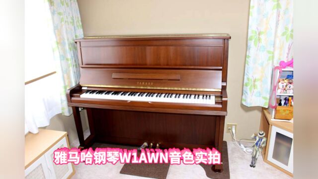 YAMAHA雅马哈木纹立式钢琴W1AWN音色实拍