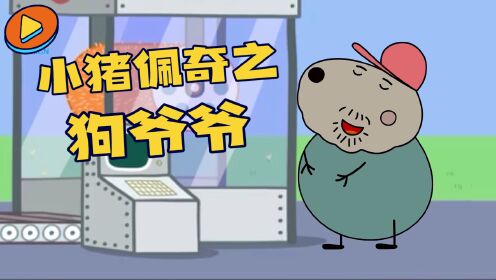 哇哦,小猪佩奇里的狗爷爷来啦!他是猪爷爷的好朋友
