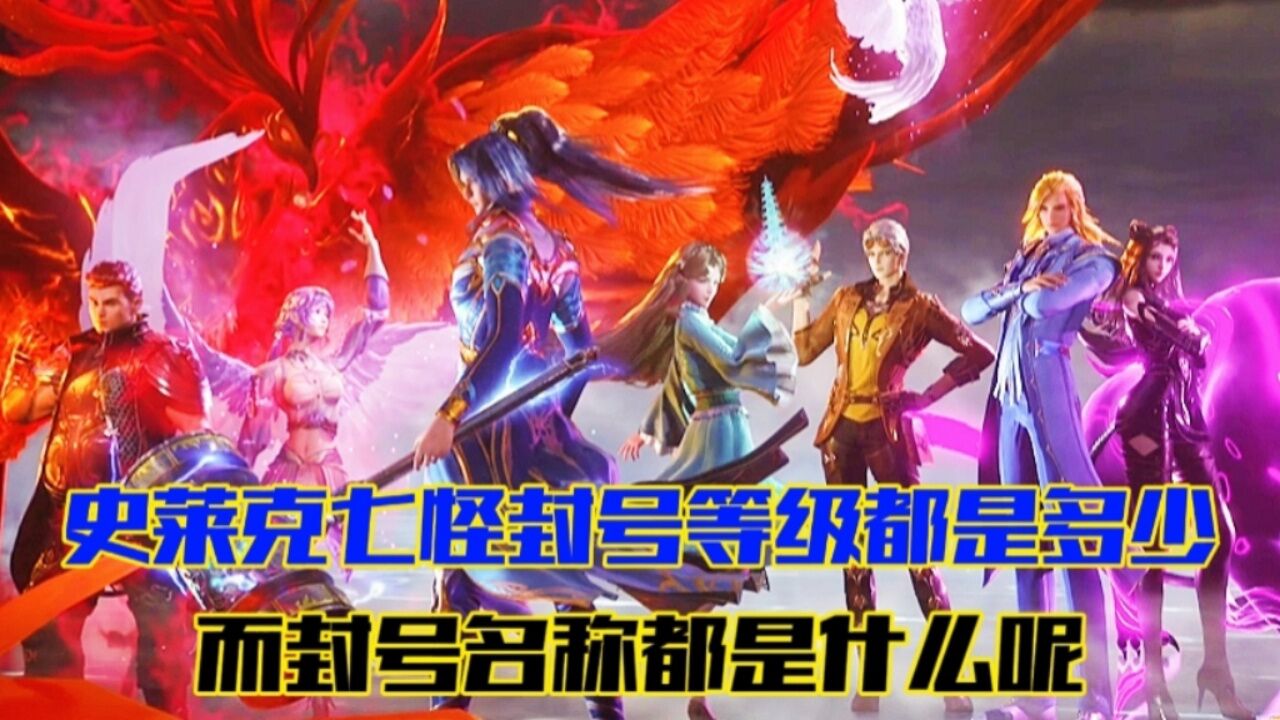 斗罗大陆:史莱克七怪在没有成神前的封号斗罗等级以及封号名称