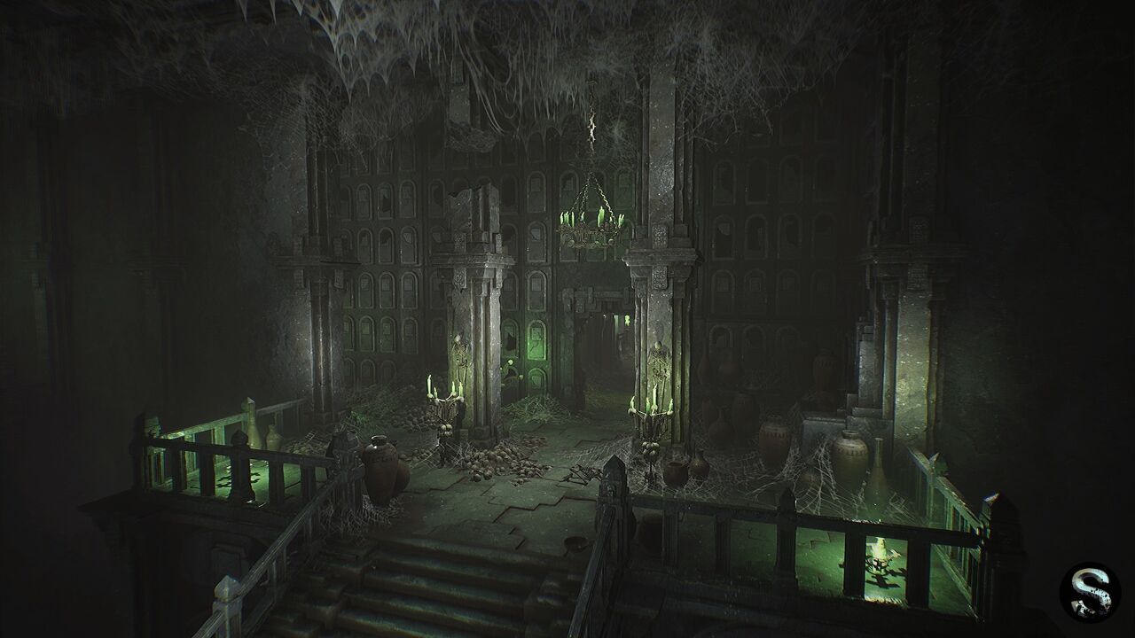 恐怖暗黑地牢环境场景unreal engine游戏素材 演示视频 rrcg