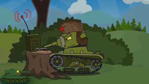 坦克军团大战恶魔坦克利维坦，间谍小坦克躲过了利维坦的攻击