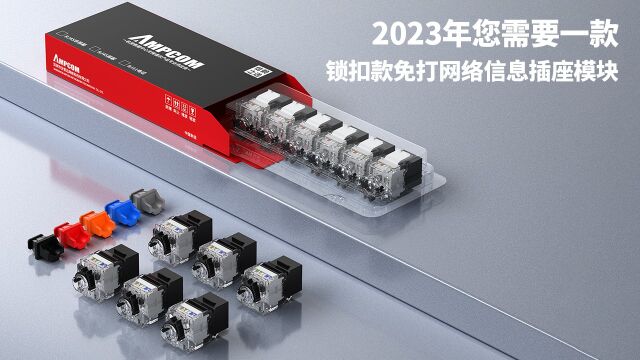 2023年您需要一款锁扣款免打网络信息插座模块