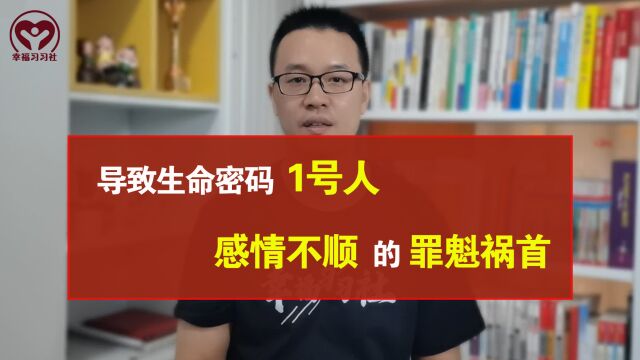 导致生命密码1号人,感情不顺的罪魁祸首是什么?