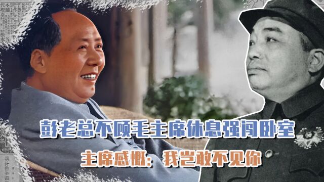 1951年,彭老总不顾毛主席休息强闯卧室,伟人感慨:我岂敢不见你