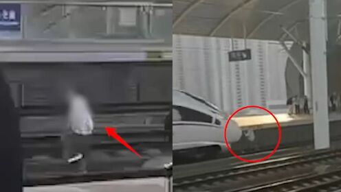 余姚北站回应女子跳入铁轨被列车撞倒:无生命危险,警方已介入调查
