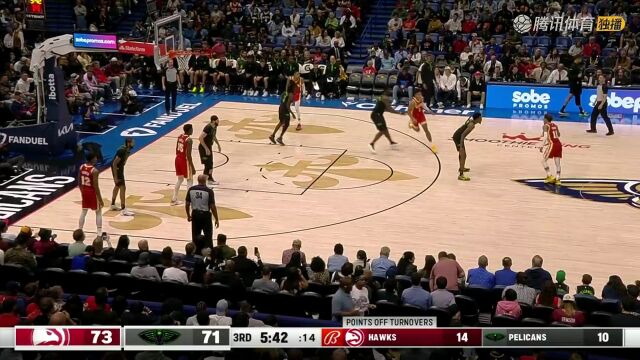 2023/24赛季NBA常规赛：老鹰 VS 鹈鹕 全场回放