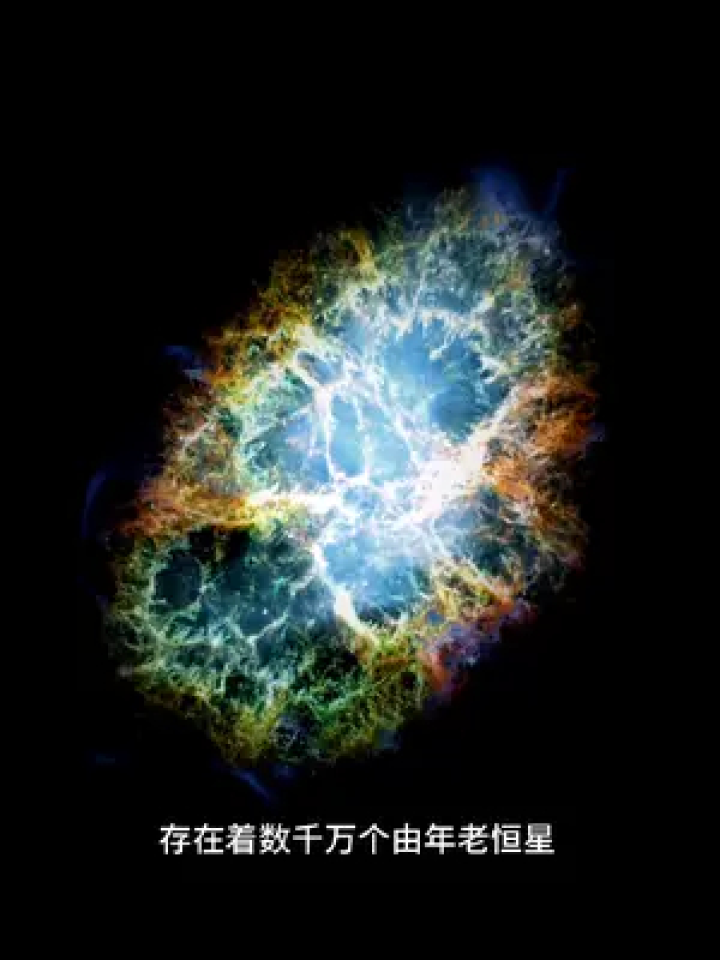 蟹状星云由老恒星超新星爆发抛出的尘埃和气体云组成#探索宇宙 #天文