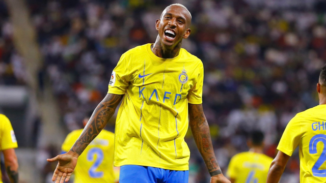 利雅得胜利3-2客胜杜海勒,塔利斯卡戴帽,库蒂尼奥双响