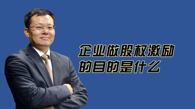 邱清荣:老板,你知道企业做股权激励的目的是什么吗?