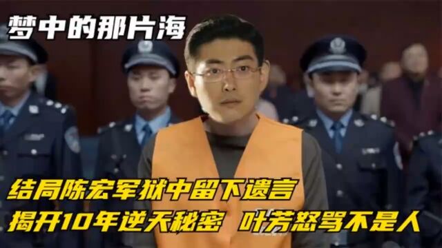 结局:陈宏军狱中留下遗言,揭开10年逆天秘密,叶芳怒骂不是人