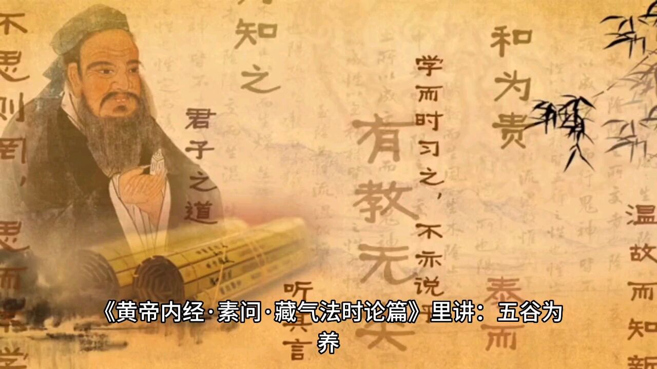 《黄帝内经》五谷为养,五果为助,五畜为益,五菜为充_高清1080P在线观看平台_腾讯视频