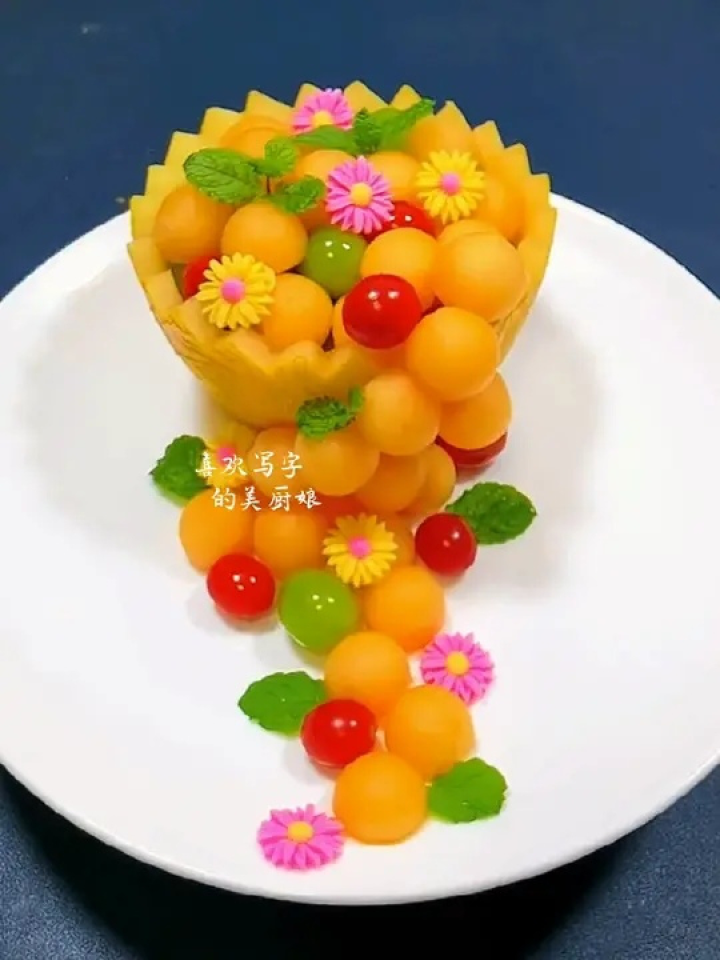 创意果盘 #摆盘技巧 #果蔬造型