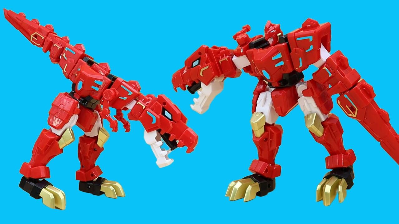 心奇爆龙战车经典款机器人,龙装战甲x2数码霸王龙