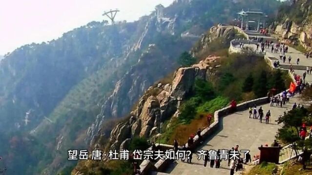 会当凌绝顶,一览众山小望岳