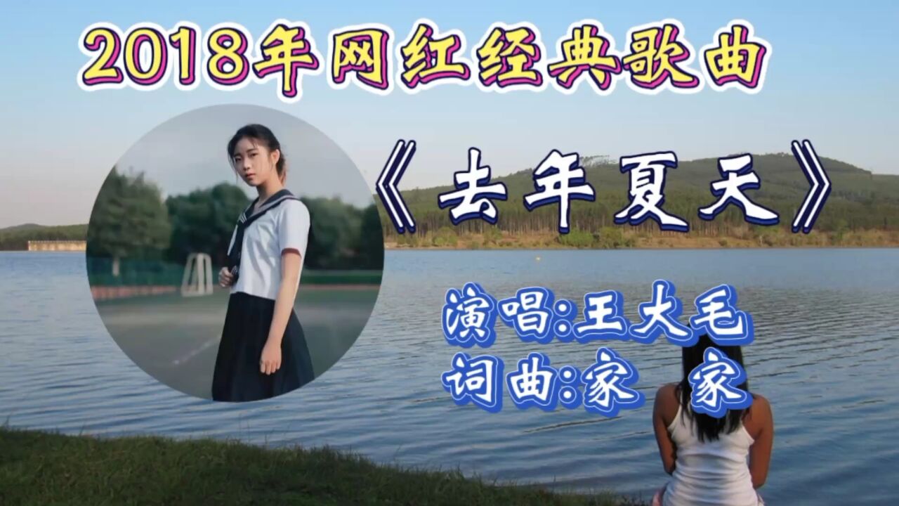 王大毛经典金曲《去年夏天》歌词婉转入心,甜美歌声唱出多少人心声!