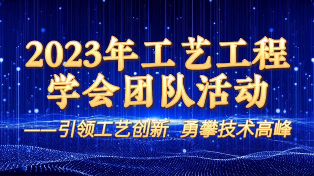 2023年工艺工程学会团队活动