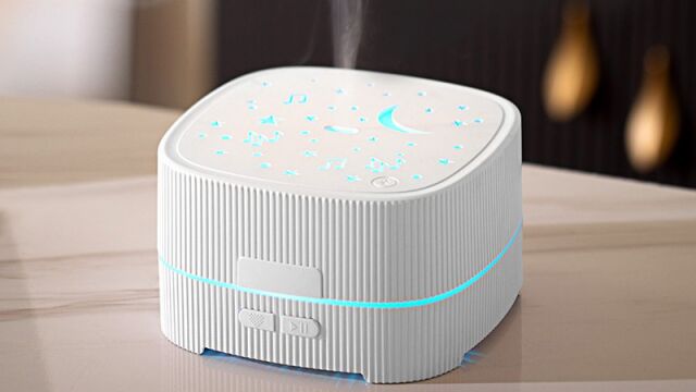 500ml Square Bluetooth Sky Light Aroma Diffuser With Speaker