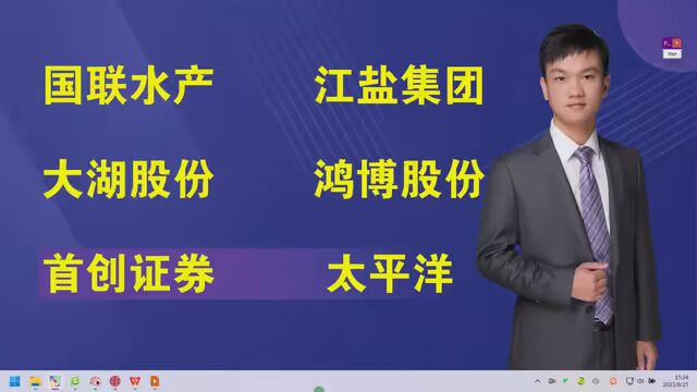 国联水产,江盐集团,大湖股份,鸿博股份,首创证券,太平洋