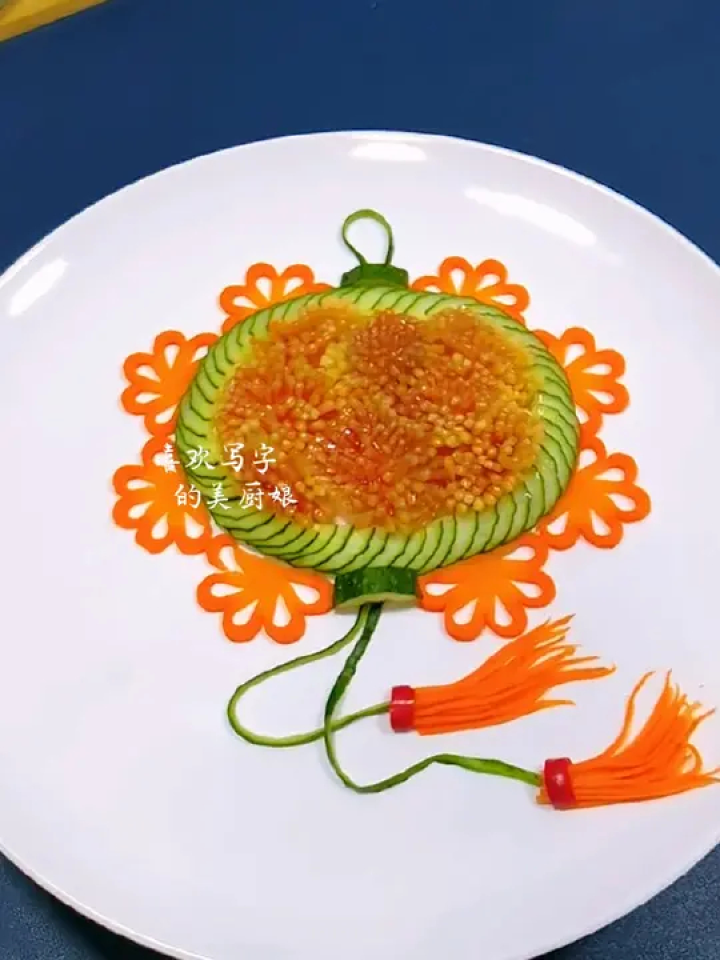 做美食摆盘做盘饰简单又好看#美食 #美厨娘原创美食#果蔬雕刻