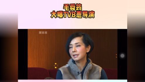 毛舜筠大曝TVB《毕打自己人》恶导演？罗镇岳？曾励珍？