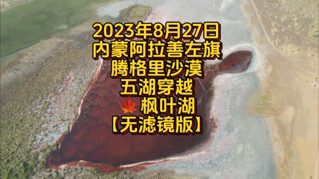 内蒙腾格里沙漠五湖穿越乌兰湖骆驼湖枫叶湖