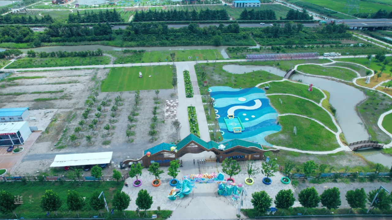 连云港市龙小在七彩田园美景全貌