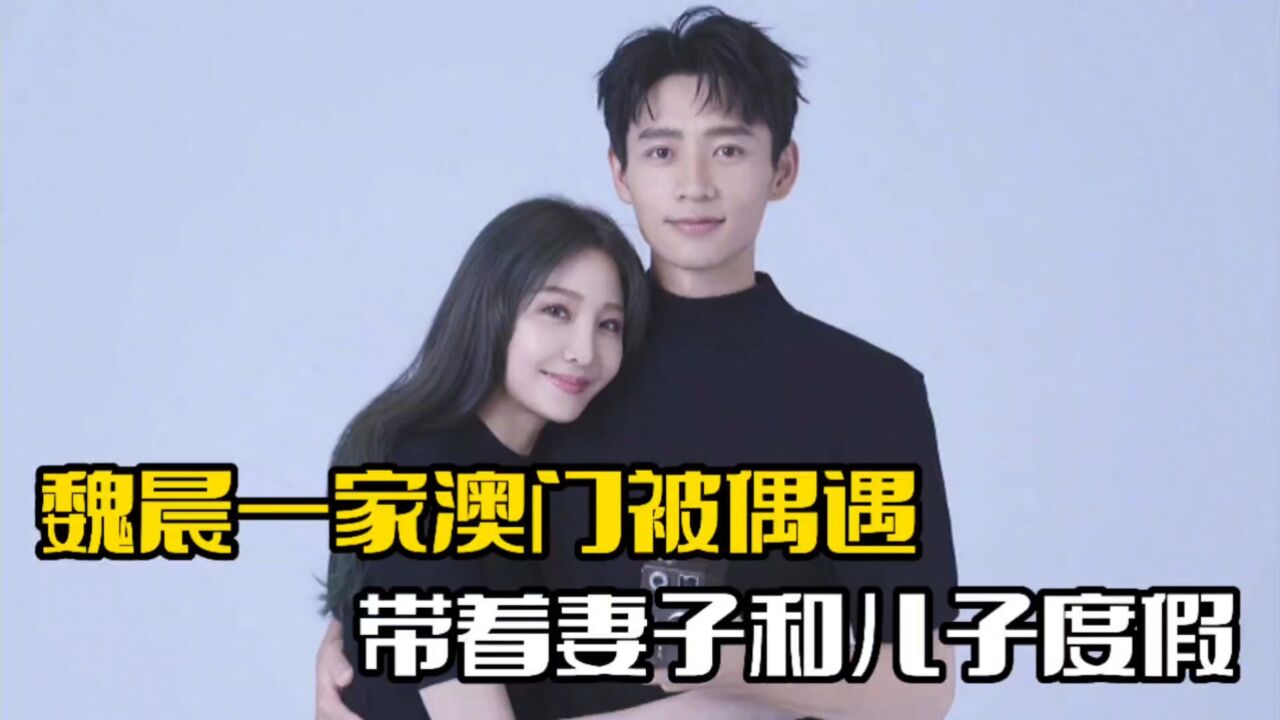 魏晨一家澳门被偶遇!带妻子儿子度假,画面十分温馨