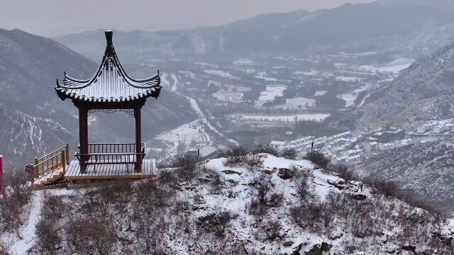 青城初雪透过镜头共赏初雪的浪漫.