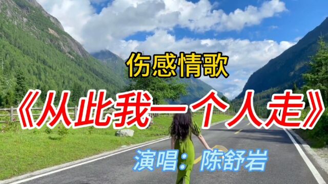 又一首火爆全网的伤感情歌《从此我一个人走》旋律凄美,分享给你