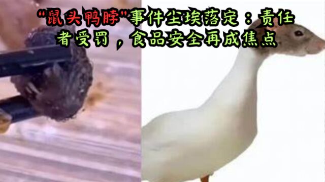 “鼠头鸭脖”事件尘埃落定:责任者受罚,食品安全再成焦点