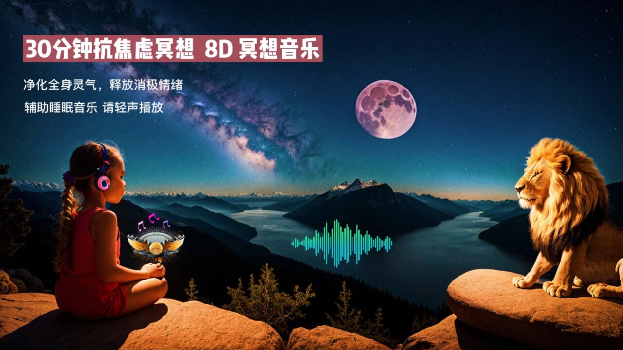 8D冥想音乐,30分钟缓解焦虑舒缓情绪,与自然连接,建议带耳机听_高清1080P在线观看平台_腾讯视频