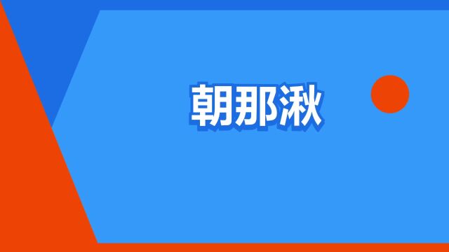 “朝那湫”是什么意思?