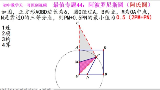 初中数学几何最值专题44.16:阿波罗尼斯圆