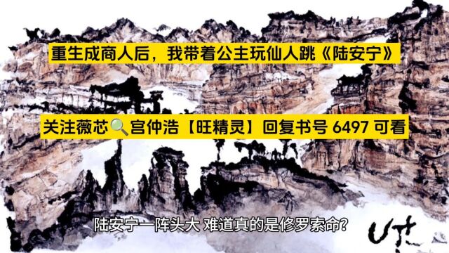 重生成商人后,我带着公主玩仙人跳《陆安宁》全新热书○无删减阅读