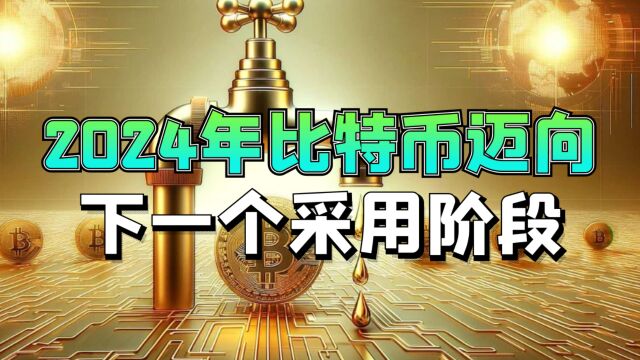 比特币实现巨大飞跃,2024年即将迈向下一个采用阶段!