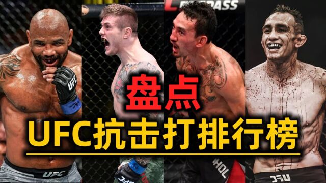 盘点ufc抗击打排行榜,看看谁的下巴最坚硬