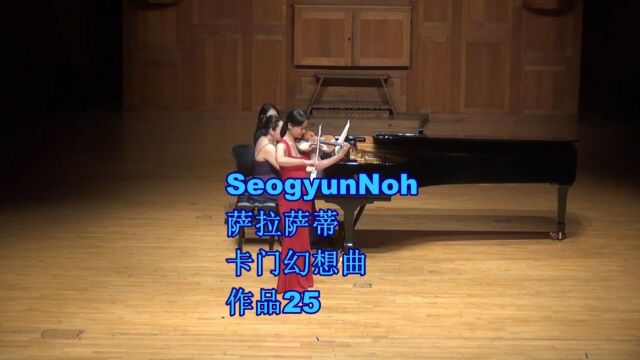 萨拉萨蒂卡门幻想曲作品25 Seogyun Noh演奏