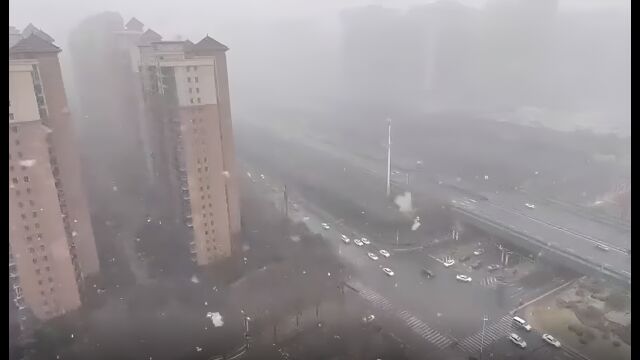 陕西发布暴雪黄色预警 古城西安迎今年首场降雪