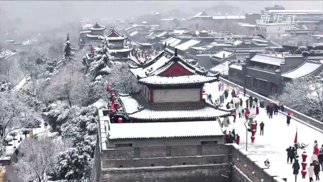 雪落长安 冬景如画