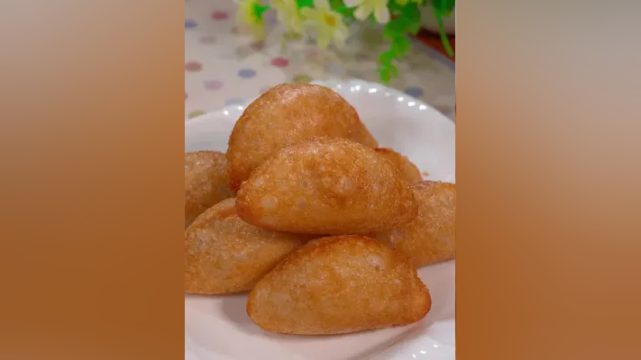 广东传统点心珍珠咸水角外表酥脆咸香可口家庭版保姆级配方来喽