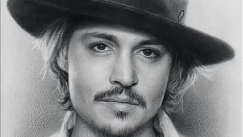 Johnny Depp Speed Drawing Portrait