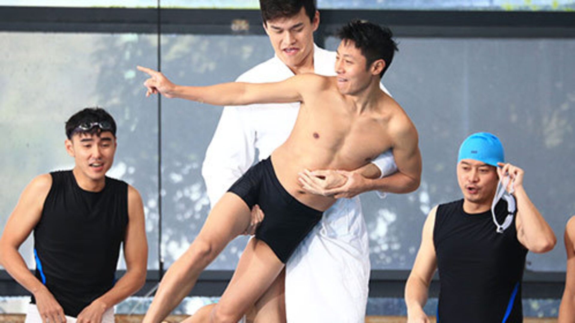 了不起的挑战第5期孙杨横抱撒贝宁入水