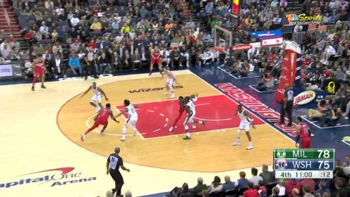 《NBA全场集锦》【得分】超大幅度变向 沃尔欧洲步上篮打成2+1