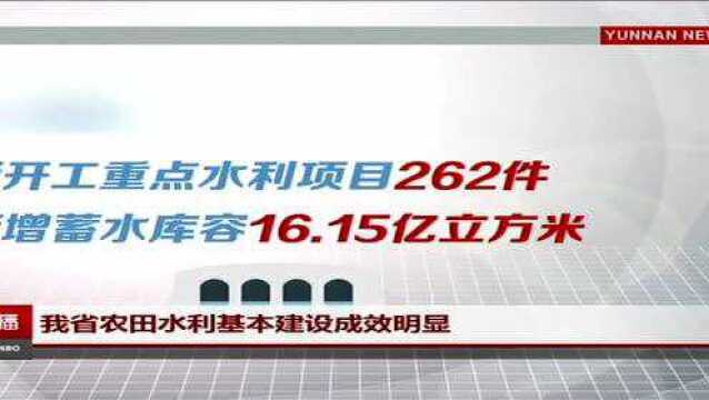 我省农田水利基本建设成效明显