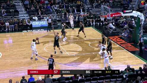 《NBA全场集锦》【球星】阿德托昆博vs老鹰集锦 16分8篮板10助攻屡献暴扣
